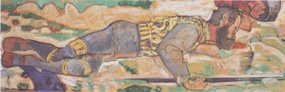 Dying Warrior by Ferdinand Hodler